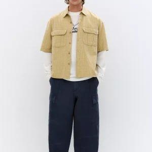 Balloon Fit Cargo Joggers For Men Blue Color