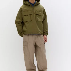 Balloon Fit Cargo Joggers For Men Beige Color